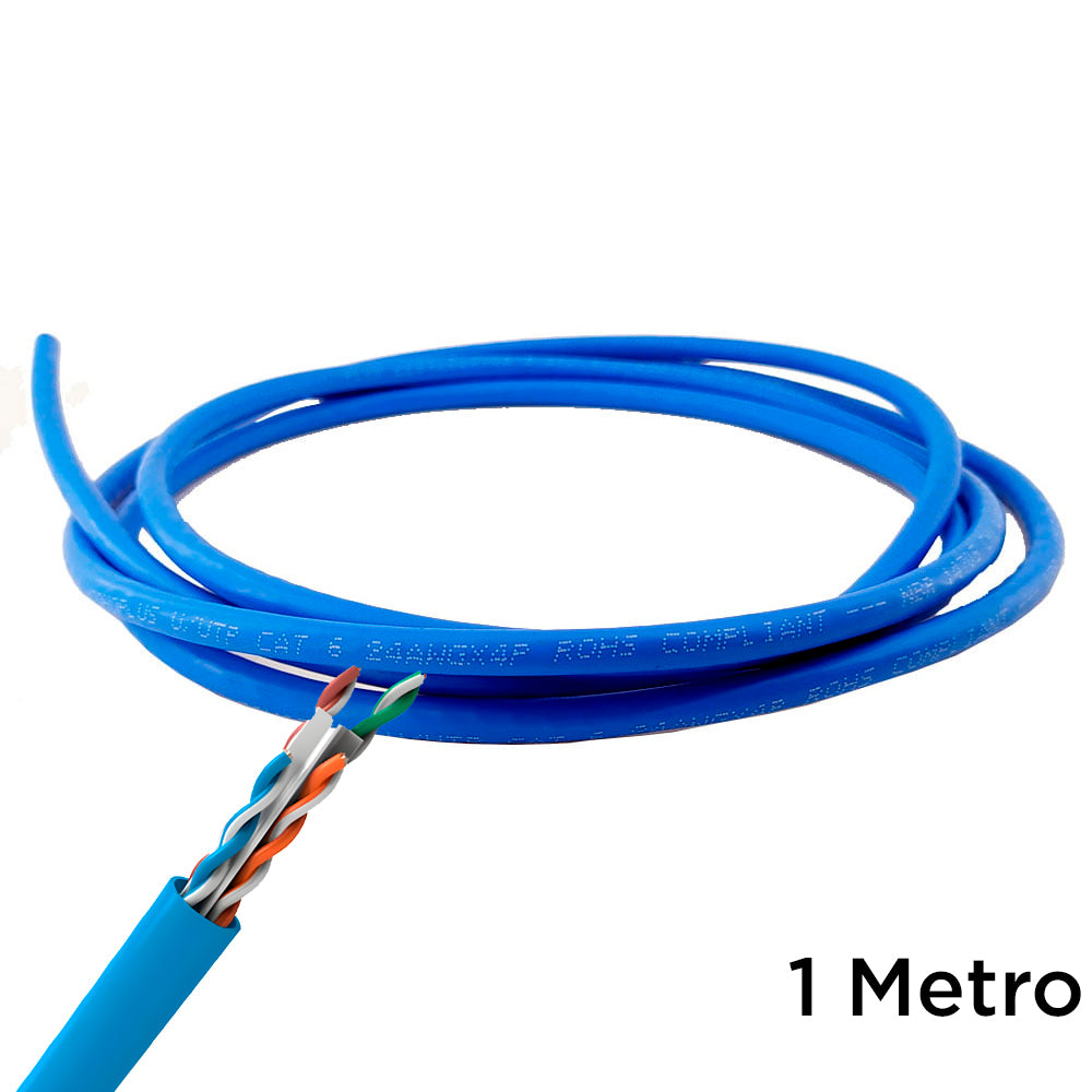 Metro de Cabo de Rede, Furukawa Soho Plus, CAT6, 24AWGX4P, U/UTP, Trançado 4 Pares, Azul